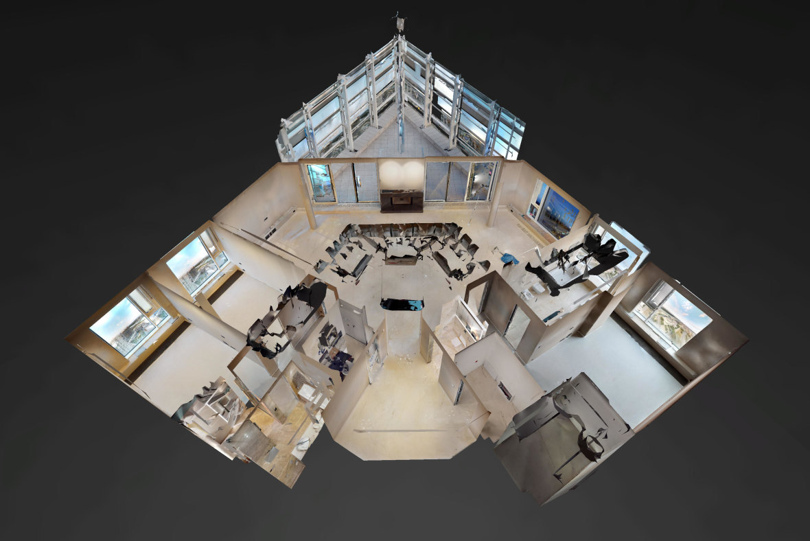 3D model z 3D virtuálnej prehliadky penthousu v Panorama Towers - Eurovea City